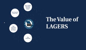 Cover page of The Value of LAGERS presentation