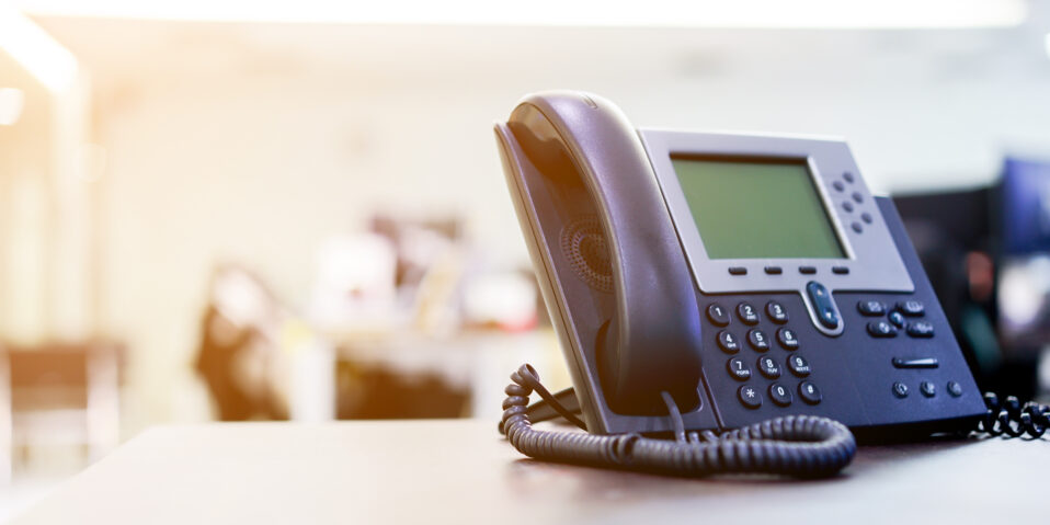Image of an office phone.