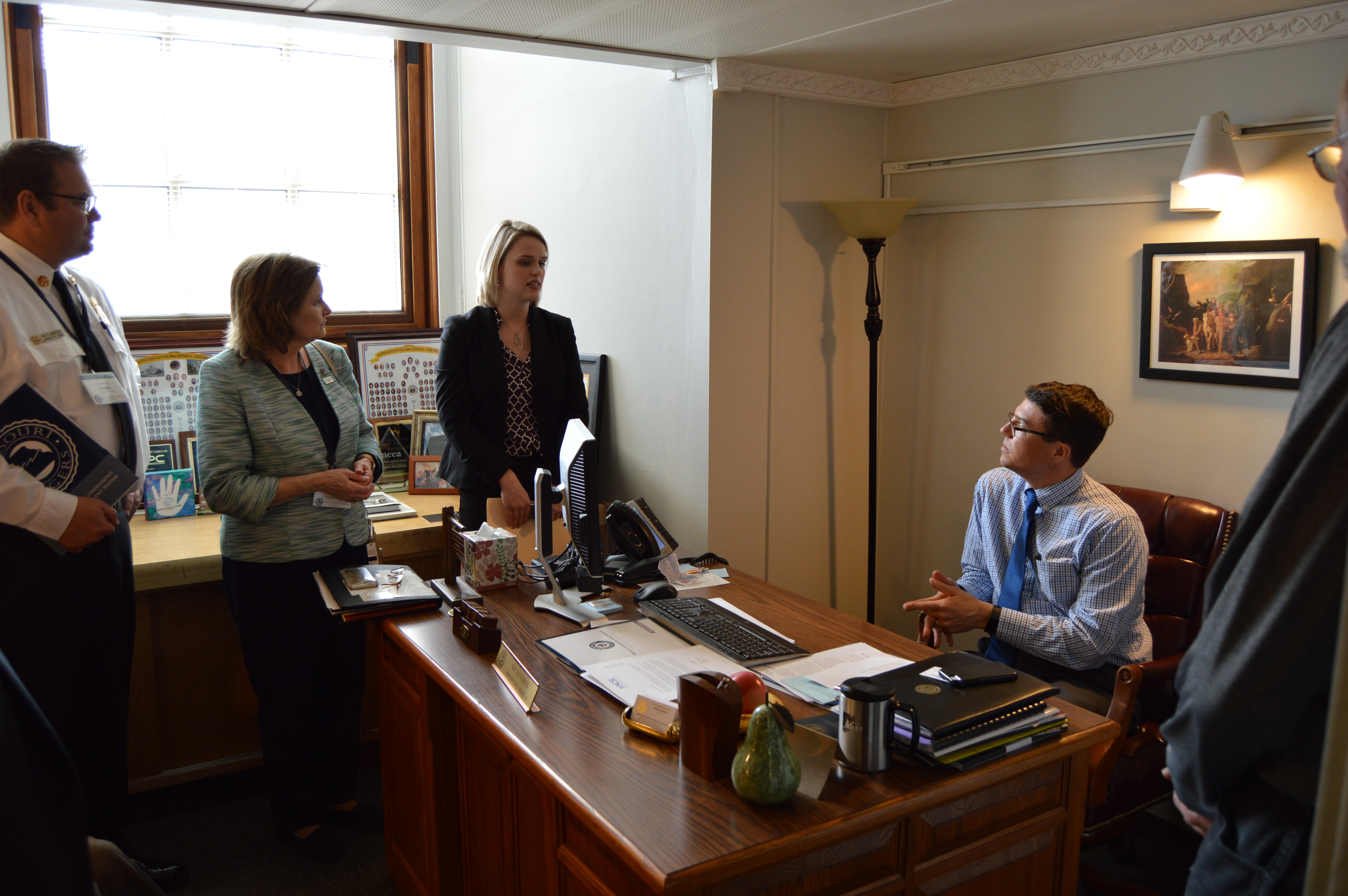 LAGERS members meeting with Representative Kendrick