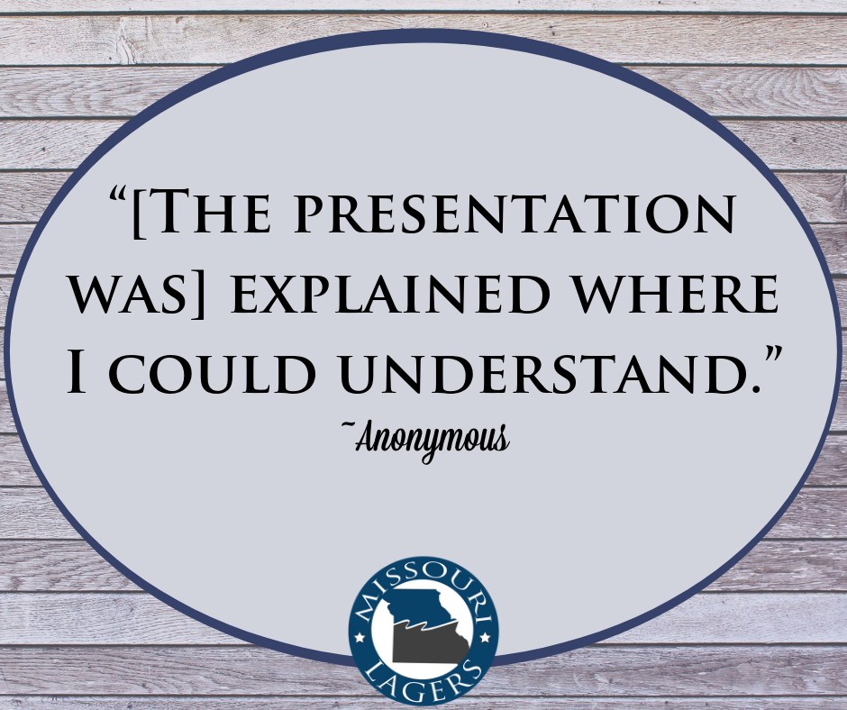 The Presentation was explained where I could understand. - Anonymous