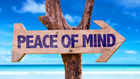 Peace of Mind sign
