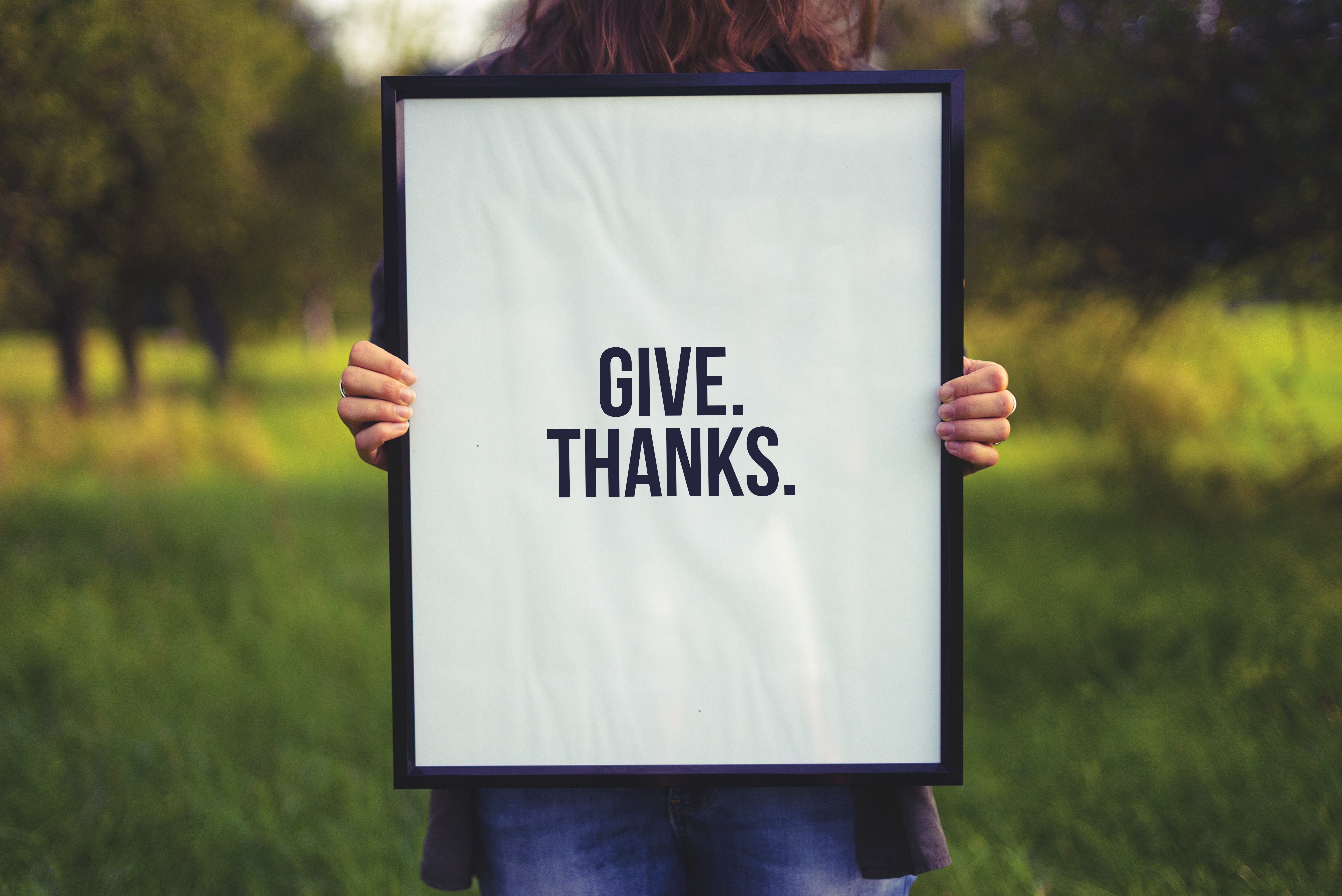 Give. Thanks. Photo by Simon Maage on Unsplash