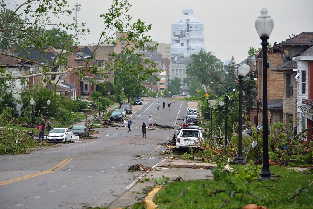 Capitol Avenue tornado damage Jefferson City